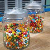 pot en verre a bonbon gateau confiseur