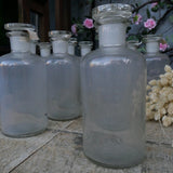 Ancien pot a pharmacie avec bouchon verre