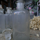 Ancien pot a pharmacie avec bouchon verre