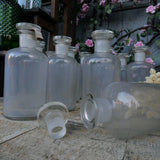 Ancien pot a pharmacie avec bouchon verre