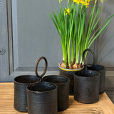 Ancien rangement d'atelier en métal - porte outils triple compartiment - déco industrielle