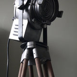 projecteur cinema cremer pied bois deco industrielle