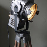 projecteur cinema cremer pied bois deco industrielle