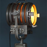 Ancien projecteur cinema hollywood Richardson an 50/60 trepied bois