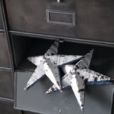 meuble console 8 casiers industriel clapet Roneo plateau chene massif