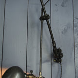 Rare OC White Industrial Wall-Mounted Sconce Lamp
