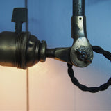 Rare OC White Industrial Wall-Mounted Sconce Lamp