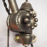 Rare OC White Industrial Wall-Mounted Sconce Lamp