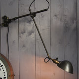 Rare OC White Industrial Wall-Mounted Sconce Lamp