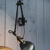 Rare OC White Industrial Wall-Mounted Sconce Lamp