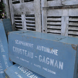 1 ancienne caisse bois scaphandre Cousteau Gagnan