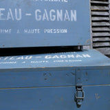 1 ancienne caisse bois scaphandre Cousteau Gagnan
