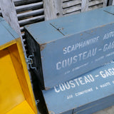 1 ancienne caisse bois scaphandre Cousteau Gagnan