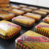 boite metal pastille perret stock vintage
