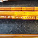lot 7 crayon papier bambou stock vintage