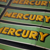 plaque publicitaire mercury kina stock vintage