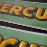 plaque publicitaire mercury kina stock vintage