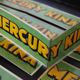 plaque publicitaire mercury kina stock vintage