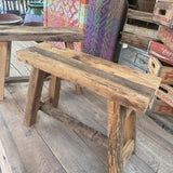 Tabouret en bois recyclé