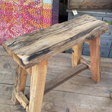 Tabouret en bois recyclé