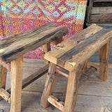 Tabouret en bois recyclé