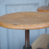 tabouret industriel metal et bois