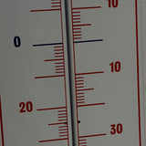 Thermomètre publicitaire sur tole emaillée  PEPSI-COLA : "Vive le ski et Pepsi"