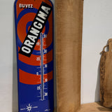 Thermomètre publicitaire sur tole emaillée ORANGINA  "Buvez Orangina"