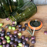 Pot à conserve en verre vert