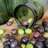 Pot à conserve en verre vert