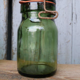 Pot à conserve en verre vert