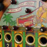 Plaque de flipper , jeu de café, Royal golf