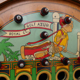 Plaque de flipper , jeu de café, Royal golf