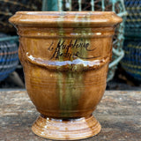 Petit vase d'Anduze emaillé flammé