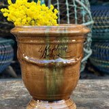Petit vase d'Anduze emaillé flammé