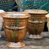 Petit vase d'Anduze emaillé flammé
