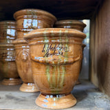 Petit vase d'Anduze emaillé flammé