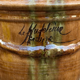 Petit vase d'Anduze emaillé flammé