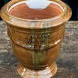 Petit vase d'Anduze emaillé flammé