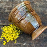 Petit vase d'Anduze emaillé flammé