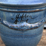 Petit vase d'Anduze emaillé lavande