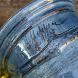 Petit vase d'Anduze emaillé lavande