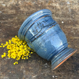 Petit vase d'Anduze emaillé lavande