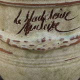 Petit vase d'Anduze emaillé patiné