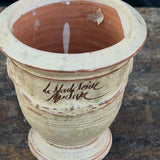 Petit vase d'Anduze emaillé patiné