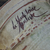 Petit vase d'Anduze emaillé patiné