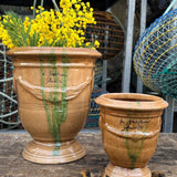 Vase d'Anduze emaillé tradition flammé