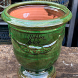 Vase d'Anduze emaillé tradition vert
