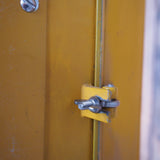 New York feu dont walk americain vintage USA jaune d'origine avec fixations murale