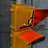 New York feu dont walk americain vintage USA jaune d'origine